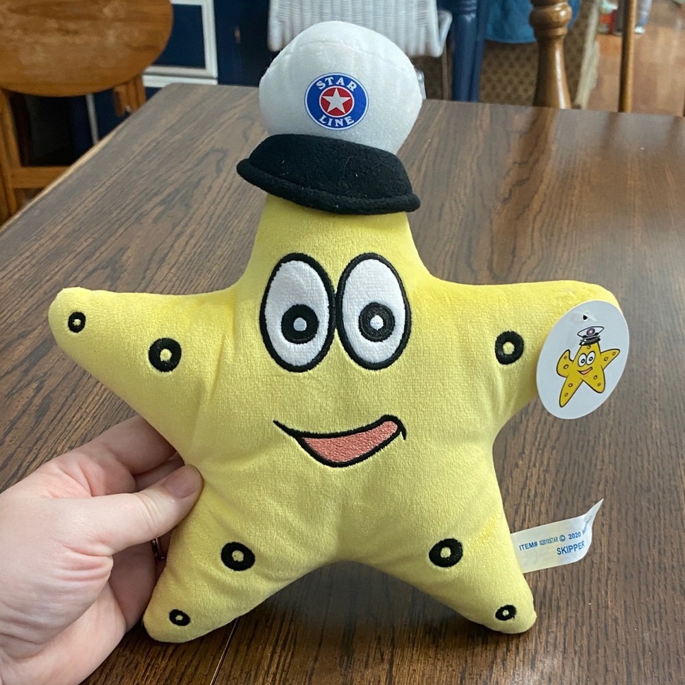 “5/$20” Skipper the Mackinac Island Starline ferry plush starfish mascot